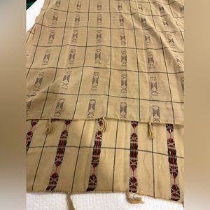 New beautiful embroidered tan scarf